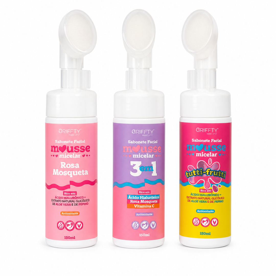 Sabonete facial mousse